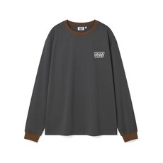와키윌리 남녀공용 긴소매 티셔츠 나그랑 롱슬리브 그레이 롱슬리브티 WA2503LT14CH