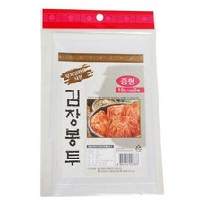 김장 비닐 봉투 김치 배추 대형 투명 비닐봉지 중 2매