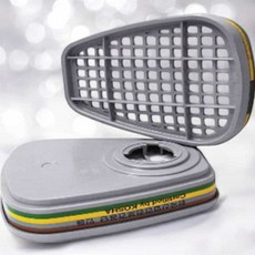 방독마스크 복합용 정화통 1봉 2개입 방진마스크 일반방독면 호흡보호구 안전마스크