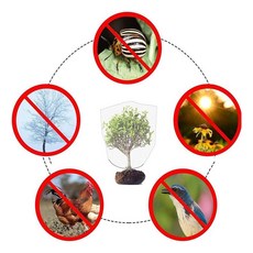 식물 방충망 소형 방충백 덮개 방조망 원예 벨레 해총 방지 조류 그물망 메쉬망 보호, 1개