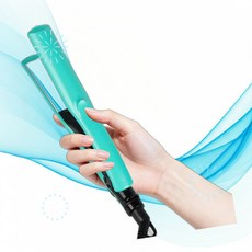 Ouphiny 앞머리 고데기 미니 1인치 세라믹 헤어 컴팩트 스트레이트너 짧은 머리용 LP