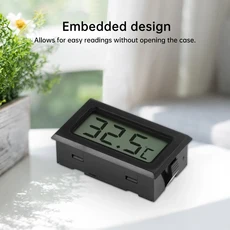 FY-10 임베디드 LCD 디지털 온도계 센서 테스터 감지기(LR44 배터리가 없는 케이블 포함), 01 Thermometer