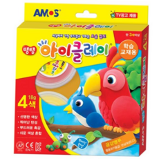 4색 금강앵무 아모스 7000 찰흙 18g 59000EA 1EA, 본상품
