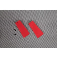 FMS 모터 ESC 서보 캐노피 RC 비행기 Avanti V2 EDF 덕트 팬 부품 리트랙트 랜딩 기어 시스템 70mm, 20 Main Gear Door- Red