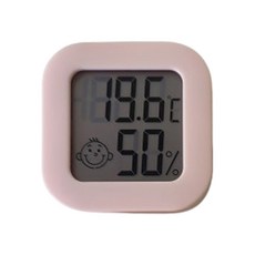 미니 컬러 온습도계, 1개, 핑크