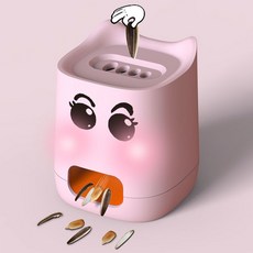自動剝瓜子器 瓜子開殼器 兒童嗑瓜子神器, 1個, （粉色）