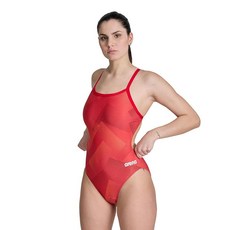 아마존평점4.5+ 미국출고 213172 ARENA Women's Swimsuit Halftone Team Print MaxLife Sports Suit Challenge Bac