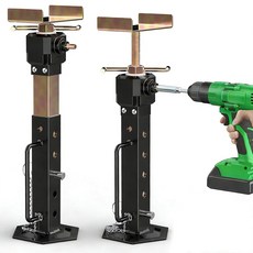 캠퍼 슬라이드 아웃 서포트 잭 2개 PCS 13"-26" RV 스태빌라이저 잭(전기 드릴 조정) 트래블 스탠드 최대 5 000파운드 지지 알루미늄 기어 박스, 13 -26