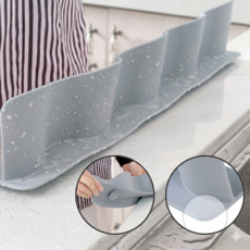 델루르 에어로웨이브 싱크대 물막이 물튐방지, 1개, 밀키그레이