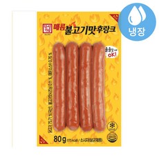 한성 매콤 불고기맛 후랑크 80g (15개) 아이스박스, 70개