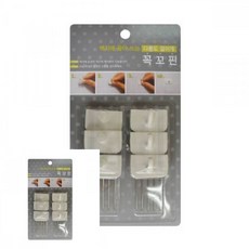 벽고정 걸이개 소품걸이 벽꽂이 못없이액자걸기 6개 689000AA (1EA), 본상품