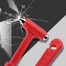 차량용 비상탈출 망치 안전 벨트 절단기 자동차 유리 파손 구조용 미니 도구, 단일상품1, 1개