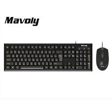 小白的生活工場*【Mavoly】105鍵多媒體鍵盤滑鼠組，無線鍵盤滑鼠套裝，舒適辦公，簡約時尚