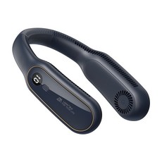 【樂米】LARMI LM12 無葉掛脖風扇 充電式頸掛風扇 BSMI認證, 藍