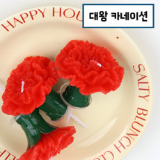 어버이날 스승의날 가정의달 대왕 카네이션 초, 레드, 1개 레드, 1개