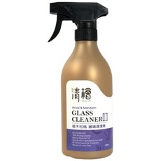 清檜 玻璃清潔劑500ML 天然檜木精油配方 快速清潔不留痕 居家玻璃清潔首選, 500ml, 1瓶