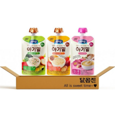 [달콤진] 아이얌 아기밀 한우브로콜리진밥 + 닭감자고구마진밥 + 고구마퓨레 3개입, 1세트, 300g, 한우브로콜리진밥+닭감자고구마진밥+고구마퓨레
