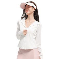 HANQI 女款連帽防曬衣 夏季抗UV透氣涼感