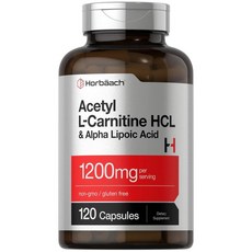 호바흐 아세틸 L 엘 카르니틴 HCL 알파리포산 1200mg 120캡슐, 1200mg 캡슐 120개, 1개, 120정