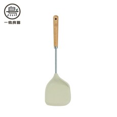 @現貨附發票@一鳥-煎翻兩用矽膠雙向鏟/多功能矽膠深型鏟勺-橄欖綠, 1個, 煎翻兩用矽膠雙向鏟, 橄欖綠