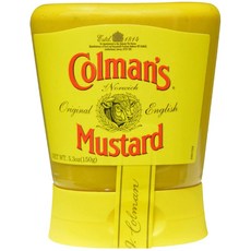 콜먼스 오리지널 잉글리시 스퀴지 머스타드 영국에서 수입된 최 Colman's Original English Squeezy Mustard Imported From The UK Eng, 149g, 1개
