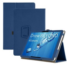 무빙크 프로 4 하드 초경량 충격방지 스탠드 케이스 태블릿 펜수납, 1개, C. 감촉 파랑색 펜 증정