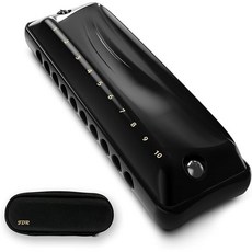 JDR 블루스 하모니카 닌자 10홀 다이아토닉, 1개, A키, Ninja