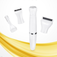 여성 면도기 방수 4in1 휴대용 무선 제모기 비키니 헤어라인 정리기 트리머 여행용 트리밍 전기 눈썹 전동