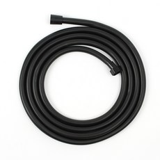 클린메이트 꼬임 물때방지 튜브 샤워기 호스 3m 블랙, 단일