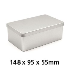 S098 화영제관 쿠키 마카롱 틴케이스, 은색, 1개