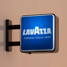 월드 클래식 커피 브랜드 라이트 사인 냉장고 자석 머신 장식 아라비카 Lavazza Illy Blue Peet's Coffee, 라바사 커피 사각 뿔테 발, 3박스