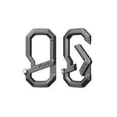 UAG 多用途 快掛 登山扣 手機掛扣 機能掛扣 八字扣 勾環 運動 多用途快掛扣環 鈦灰 此商品適用, 1個, UAG多用途快掛扣環-鈦灰
