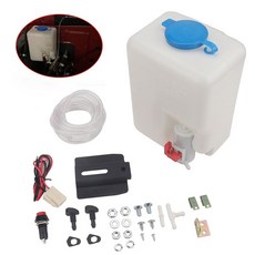 액세서리 앞 유리 병 5l 12v 펌프 탱크 자동차 분무기 범용 노즐 유체 워셔병 저수지 1 키트 워셔, 주전자 하나 0912 올드 제타, 1개