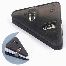 모서리 클립 검정 집게 문서 서류 문구 사무용 고정, 1개