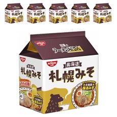 닛신 라멘 가게 홋카이도 삿포로 미소라멘 5개입, 6개
