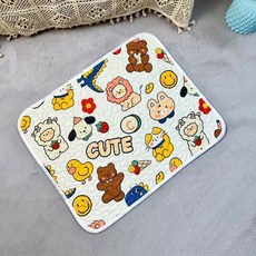 DZER 애견 방석 강아지 침대 귀여운 디자인 논슬립 네츄럴 소재 올시즌 사용 가능, 40*50cm, C