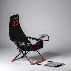 레이싱 시뮬레이터 접이식 브라켓 거치대 장비 레이싱휠 기어, 시트+수동 기어 브래킷, 1개, 2. 스탠드+기어 변속기