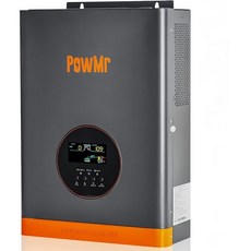 PowMr 스플릿 페이즈 10000W 48VDC에서 110V220VAC 120A MPPT 충전 컨트롤러가 장착된 10KW 하이브리드 태양광 인버터 피크 전력30000W 최대 P, 24V-3000W to 110Vac/120Vac