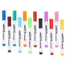 彩色漂浮筆 水畫漂浮筆, 1個, 漂浮筆-12支