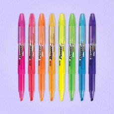 파워라인 오리지날 형광펜 (12개 1세트), 옐로우