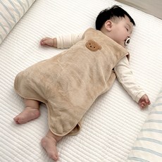 노아르벨 극세사 보들 아기수면조끼