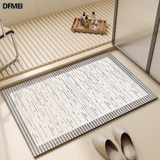 DFMEI 簡約浴室地墊衛生間吸水墊硅藻泥廁所門口地毯進門防滑軟腳墊子, 1個, 闌珊