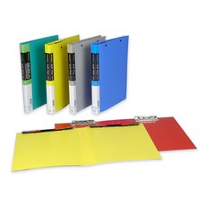 新德牌 P.P A4 雙上彈簧夾 1.7cm 24本/箱, 黑, 1個