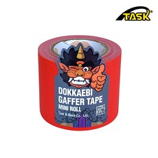 도깨비 수출용(국내산) 개퍼테이프 무광면테이프 미니롤 MATT RED 50mmX5m, 1개