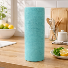 캐롤링 뜯어쓰는 극세사 행주 여러번 빨아쓰는 다용도 롤행주, 민트, 1개, 20