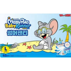 마미포코 베이비러너 썸머 기저귀 남녀공용, 대형(L)