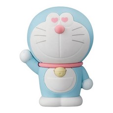 BANDAI 萬代 哆啦A夢橡皮擦公仔 站姿 坐姿, 1個, 眼冒愛心舉手站姿（ドラえもん ハート), 眼冒愛心舉手站姿