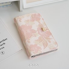 JOJO A6 春之花布藝手帳本外殼 活頁筆記本, 1個, 千島櫻