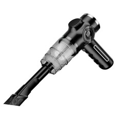 手持無線吸塵器 大功率 車家兩用, 紳士黑, 充電款雙濾芯