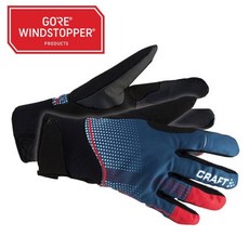 瑞典 Craft 防風防潑保暖手套 Windstopper 止滑掌心刷毛內裏 機車登山手套, XS